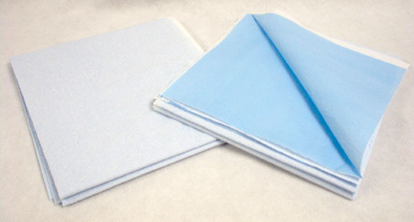 X-Large Drape Sheets, T/P/T, 40"x90" Blue - Click Image to Close